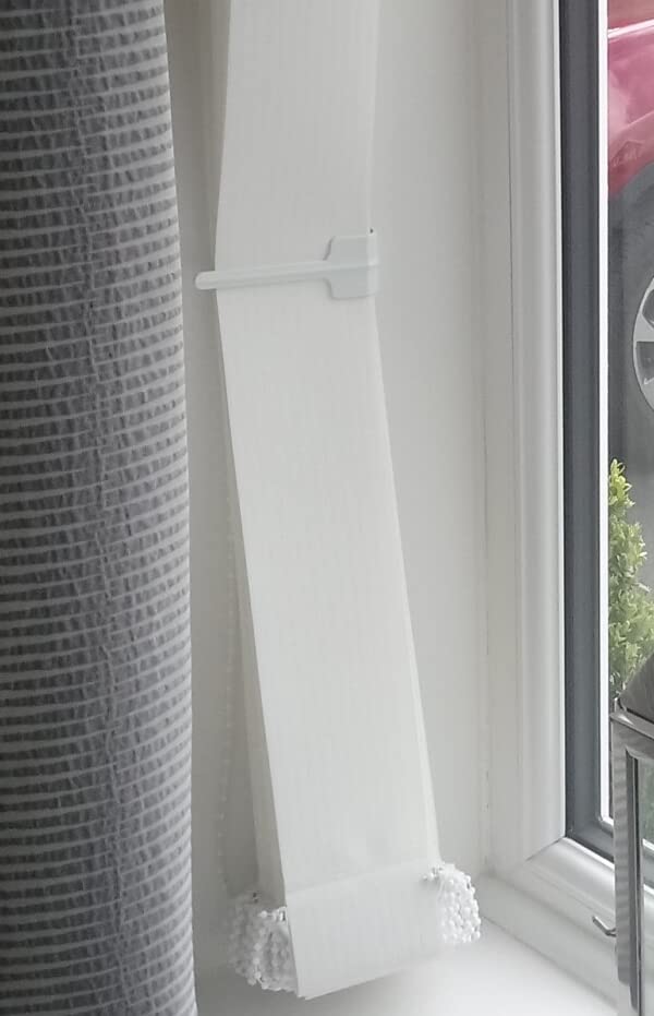 LOUVRETIE Vertical Blind Tieback x4 White
