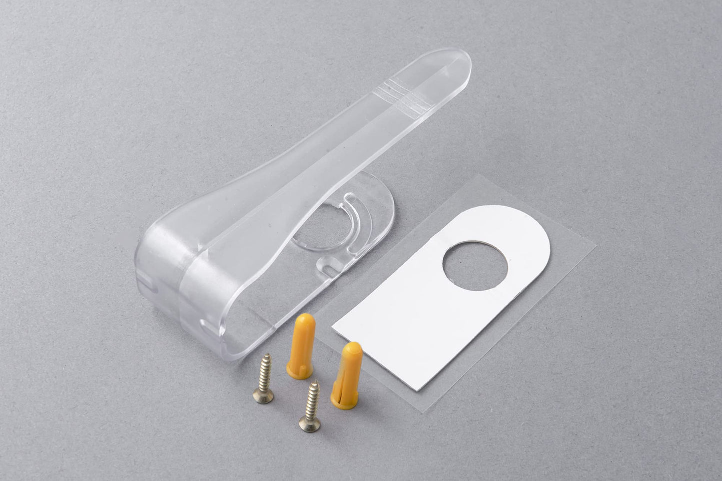 LOUVRETIE Large Vertical Blind Tiebacks x1 Clear