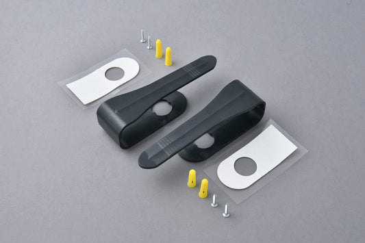 LOUVRETIE Large Vertical Blind Tieback x2 Anthracite Grey