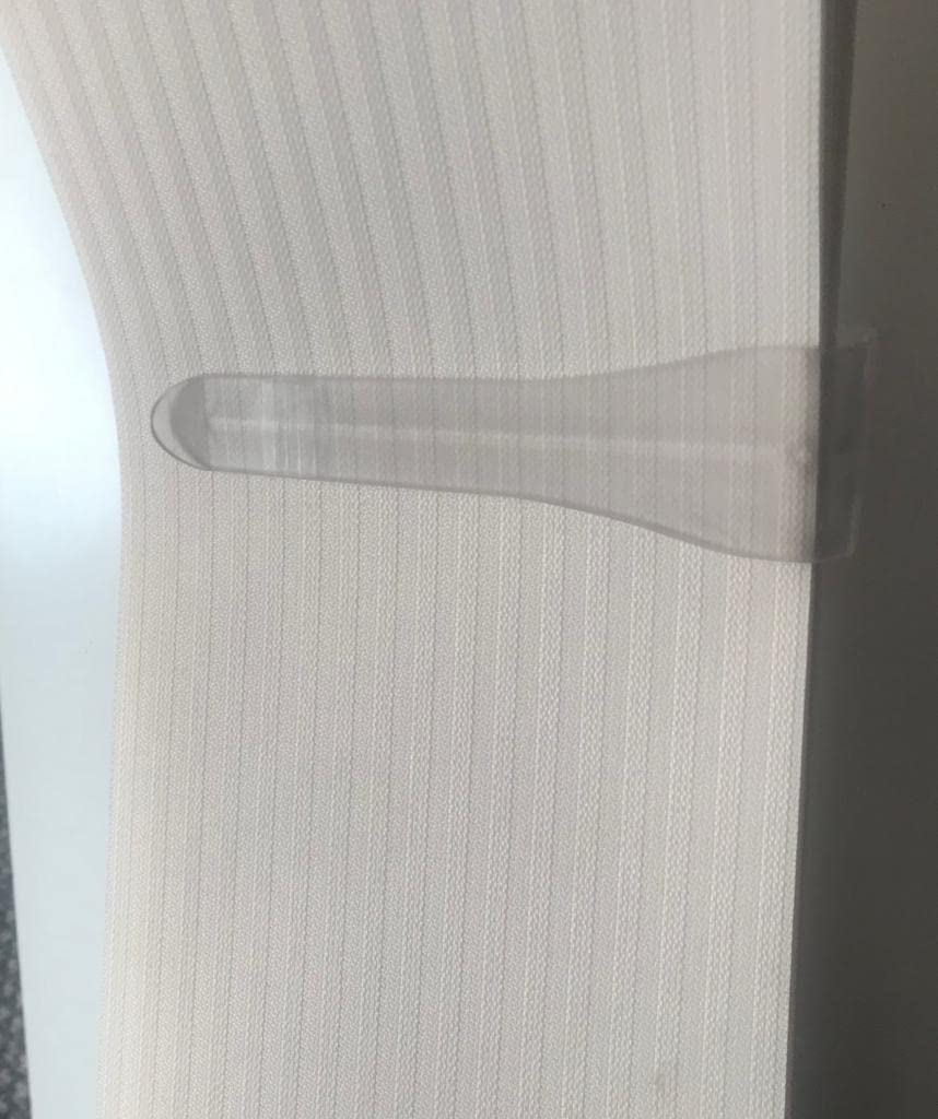 Louvretie Large Vertical Blind Tiebacks x2 Clear
