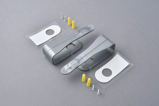 Louvretie large Vertical Blind Tieback x4 Silver Grey