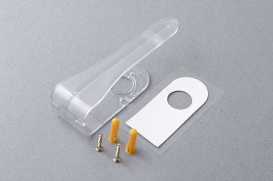 LOUVRETIE Large Vertical Blind Tiebacks x1 Clear