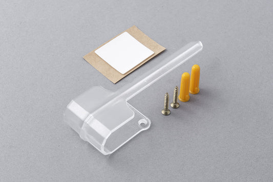 LOUVRETIE Vertical Blind Tieback x4 Clear